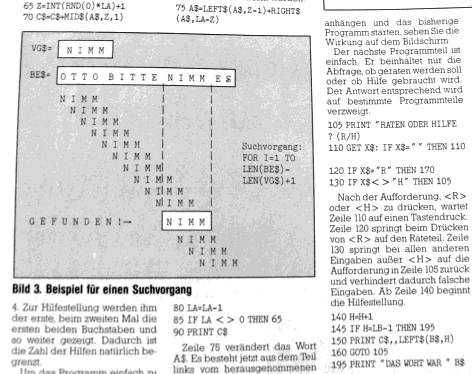 64'er article about search algorithms