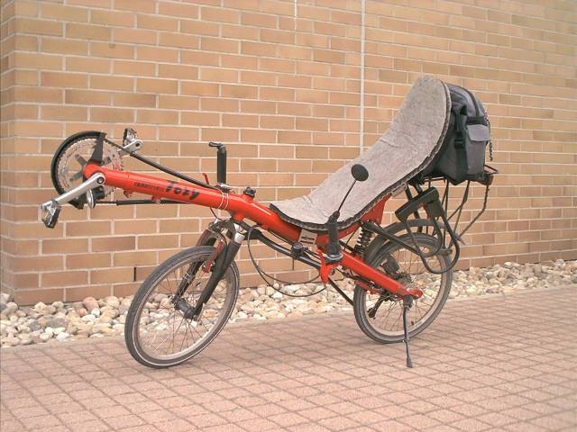 bike in front of wall