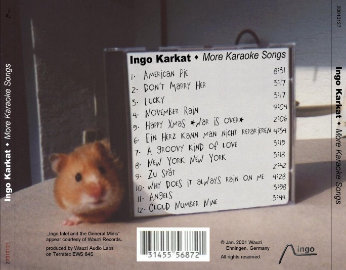 CD-Cover Ingo Karkat - More Karaoke Songs.back