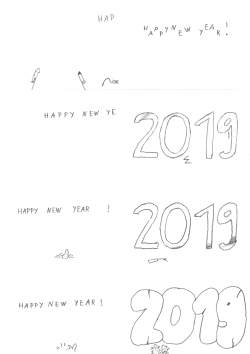 merry 2019 making of: paper sheet with eight frames