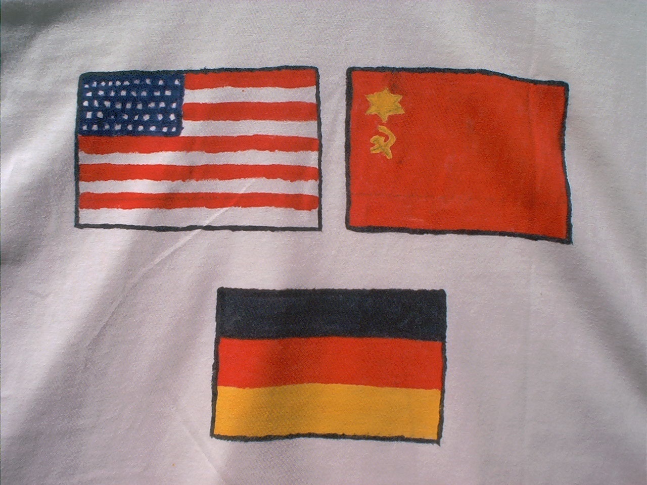 USA UdSSR Germany closeup