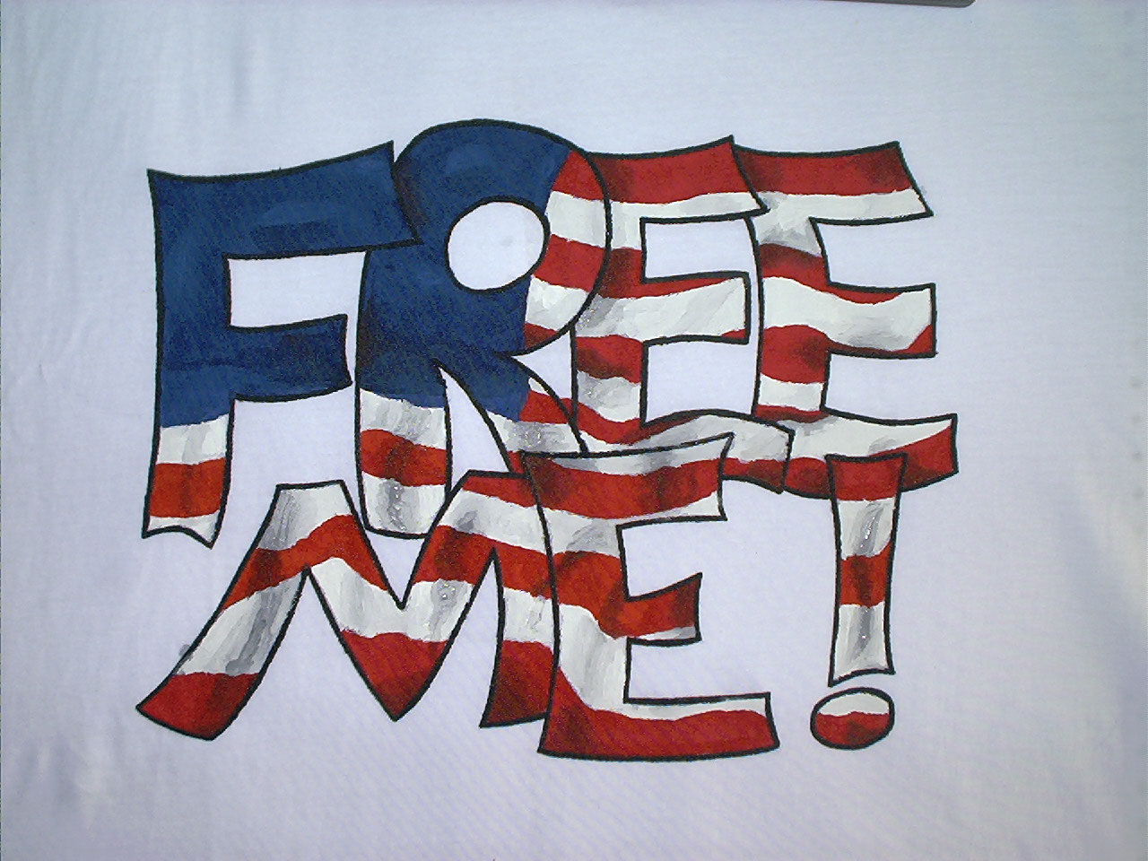 Free Me version 2 filled letters