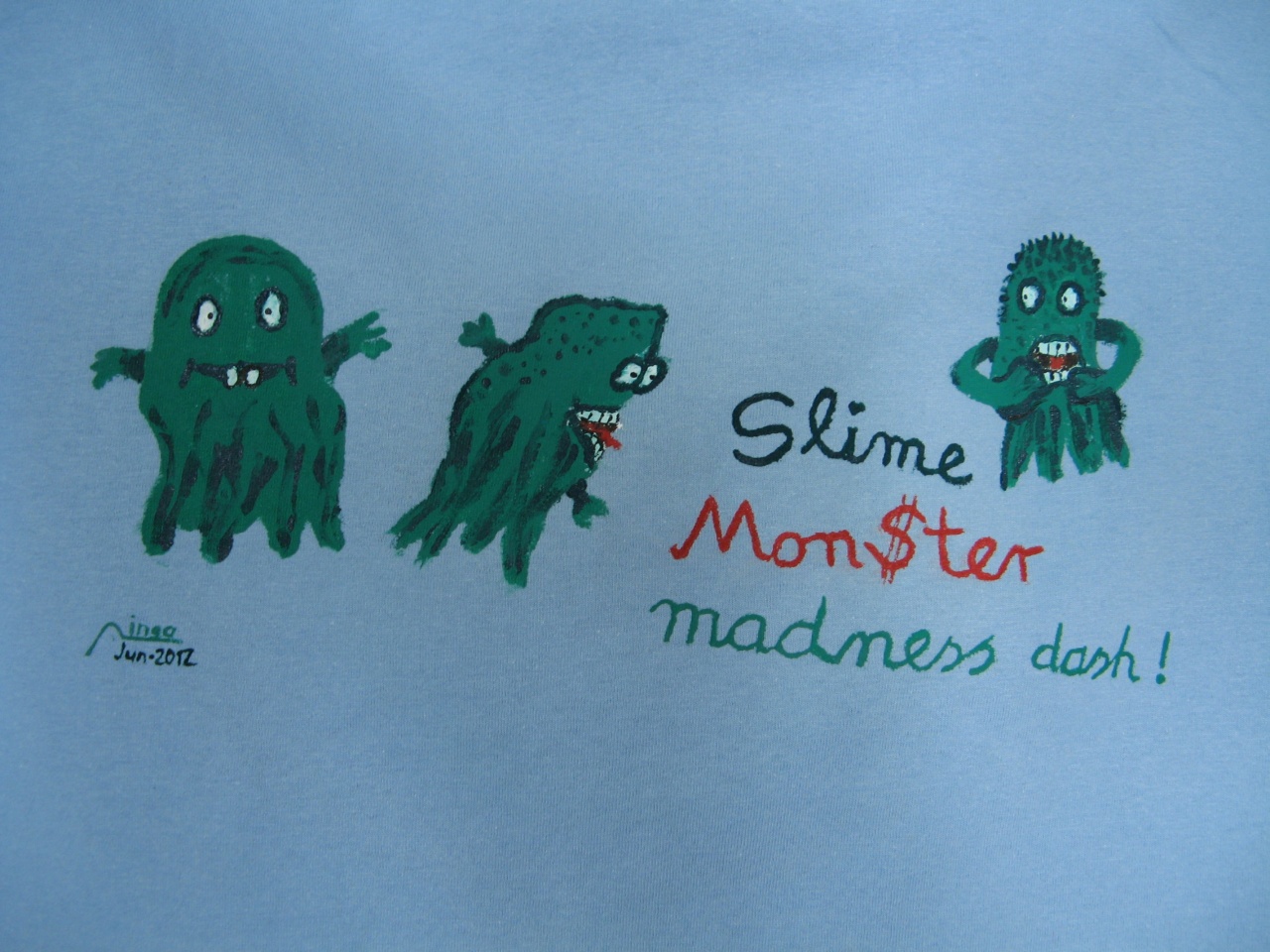 slime monster madness.closeup