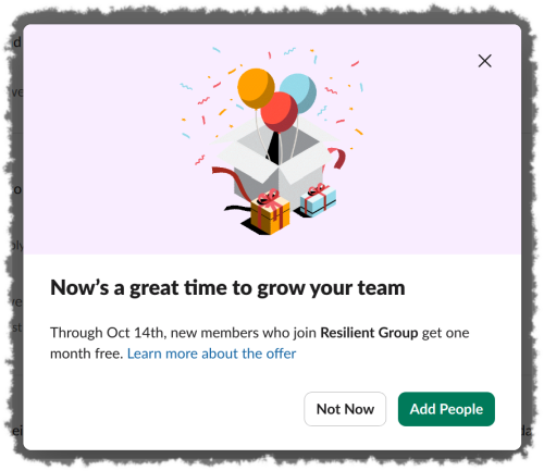Slack grow team