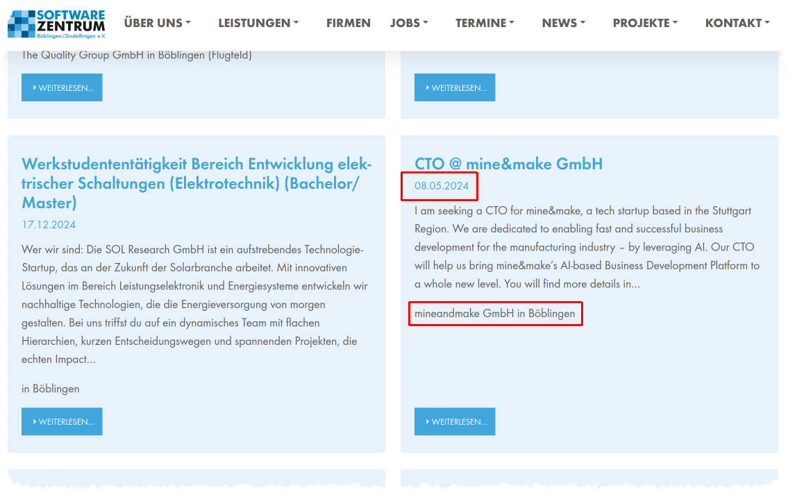 Softwarezentrum mineandmake