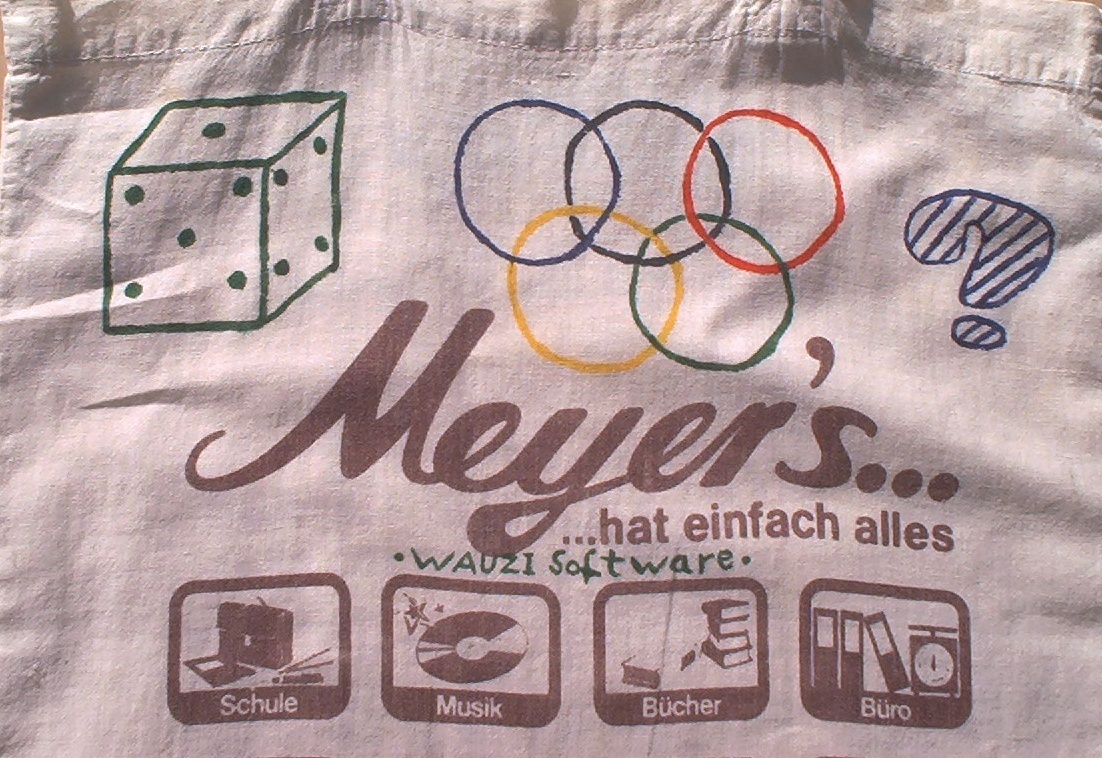 Wauzi Soft shopping bag back closeup